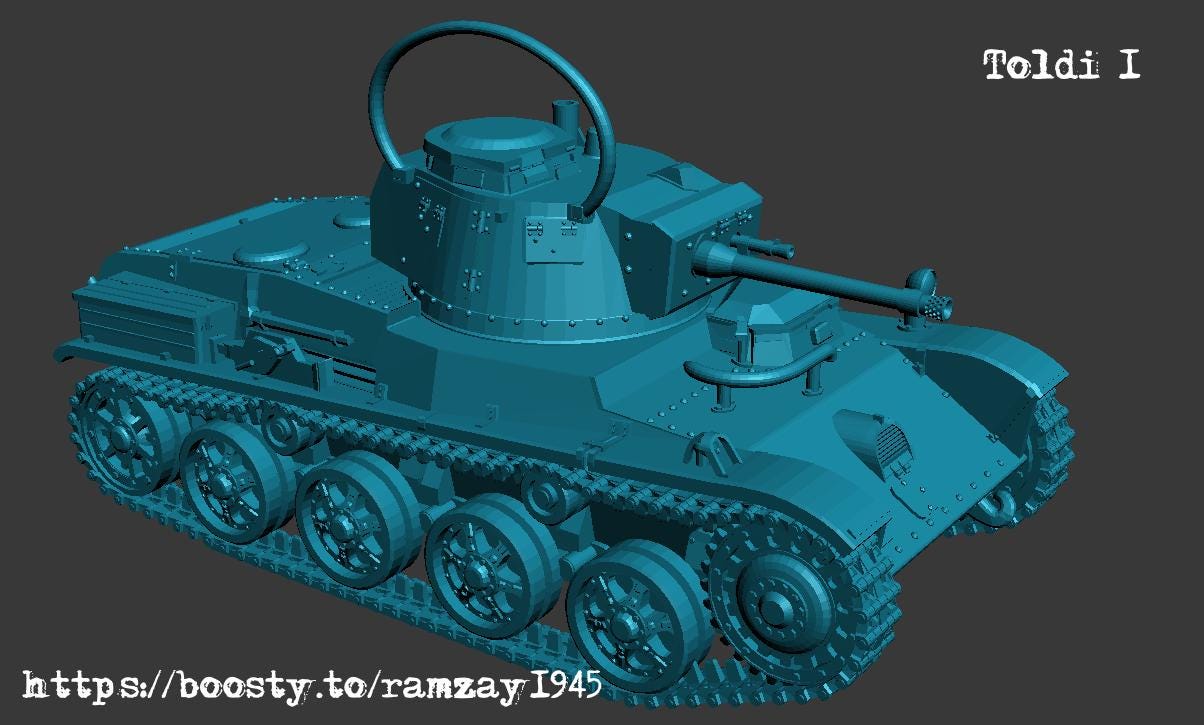 BA Battlegroup Toldi I (S) (Hungary, WW2) Various Scales