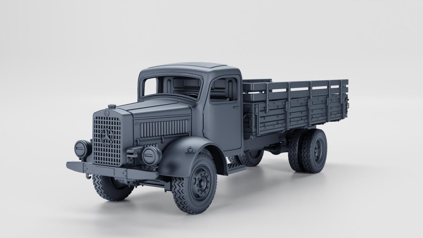 Mercedes-Benz L4500 (Germany, WW2) – 3D Printed Resin Miniature | Highly Detailed WWII Vehicle | Multiple Scales