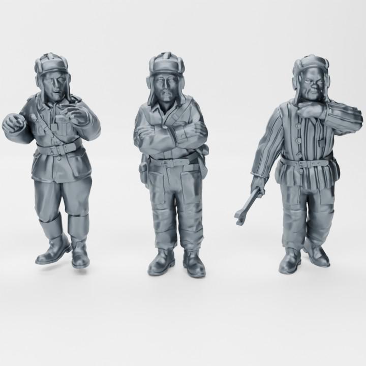 Soviet Tankers (late War Fall of Berlin) Set of 6 (USSR) (Soviet, WW2) Various Scales BA