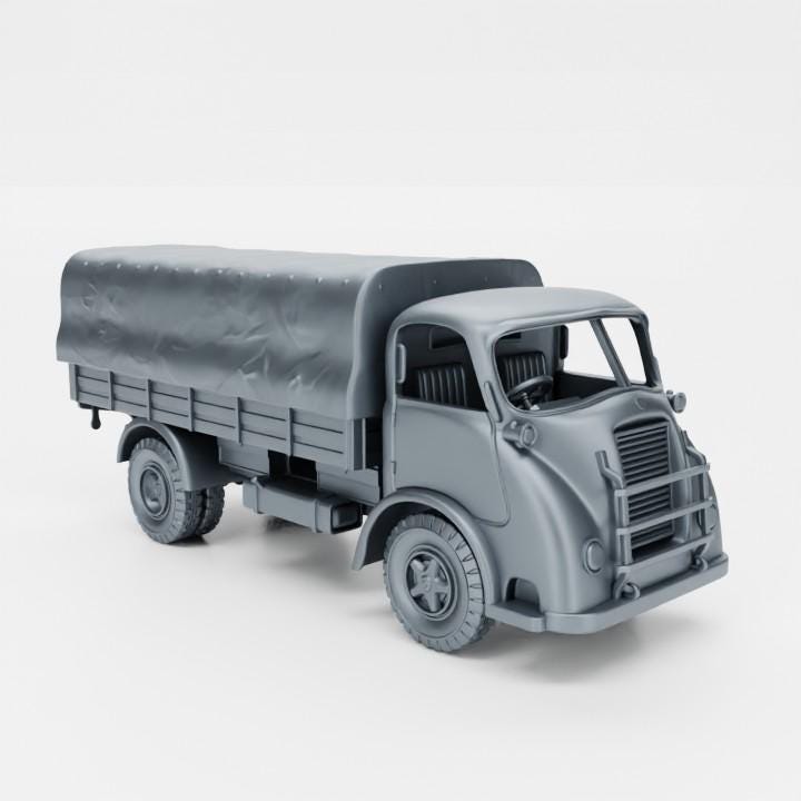 BA Battlegroup Heavy truck Alfa Romeo 800 (WW2 Italy ) 3D Printed Various Scales