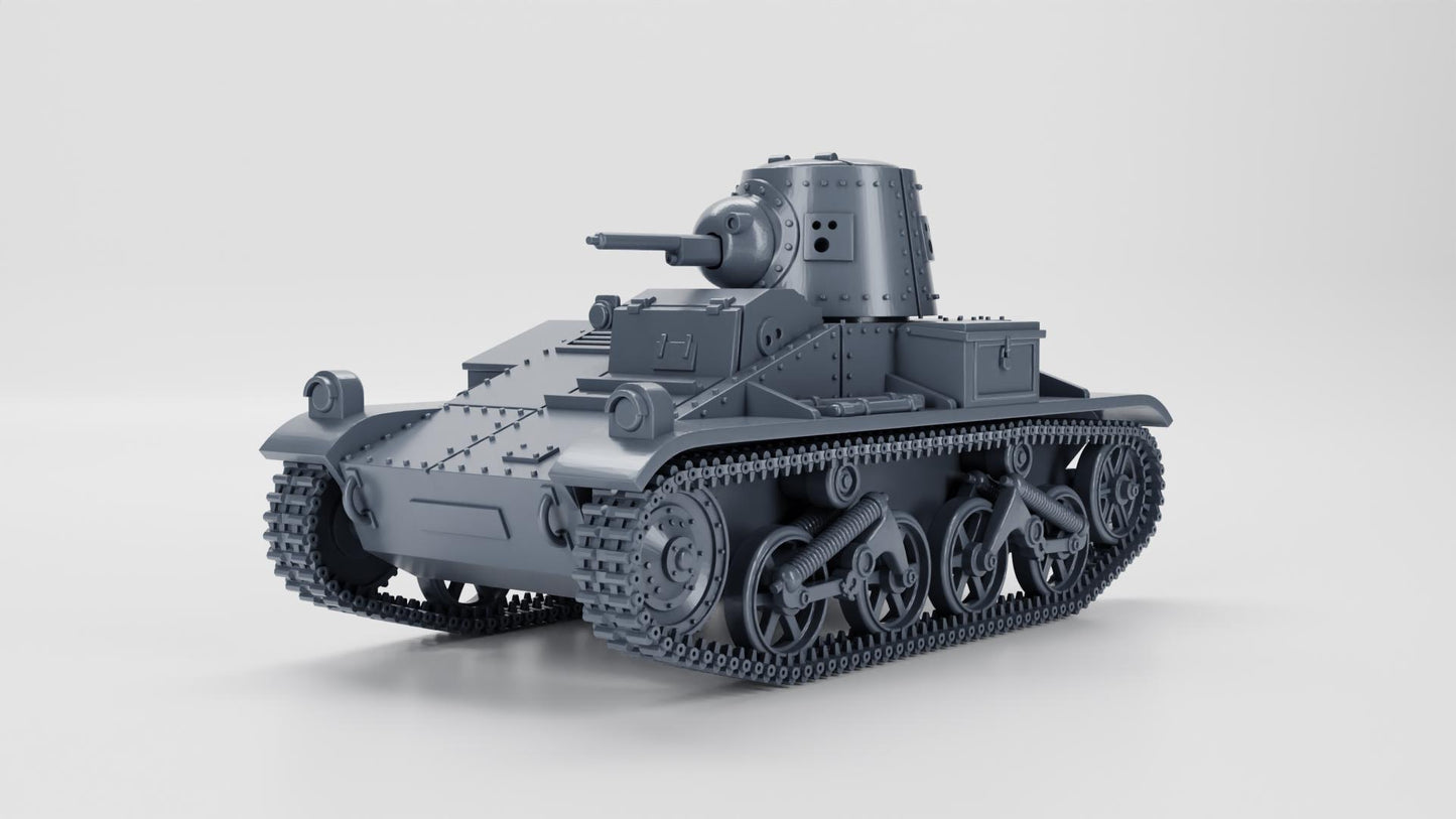 Vickers Light Tank T-15 (Belgium, WW2) Resin Miniature - Various Scales