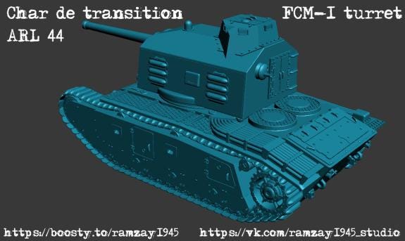 BA Battlegroup ARL44 -French-post-war-heavy-tank (France, Post War) Various Scales