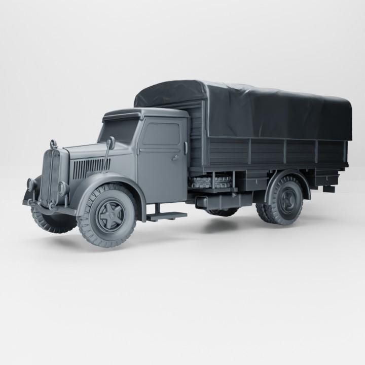 BA Battlegroup Medium Truck OM Taurus (WW2 Italy ) 3D Printed Various Scales