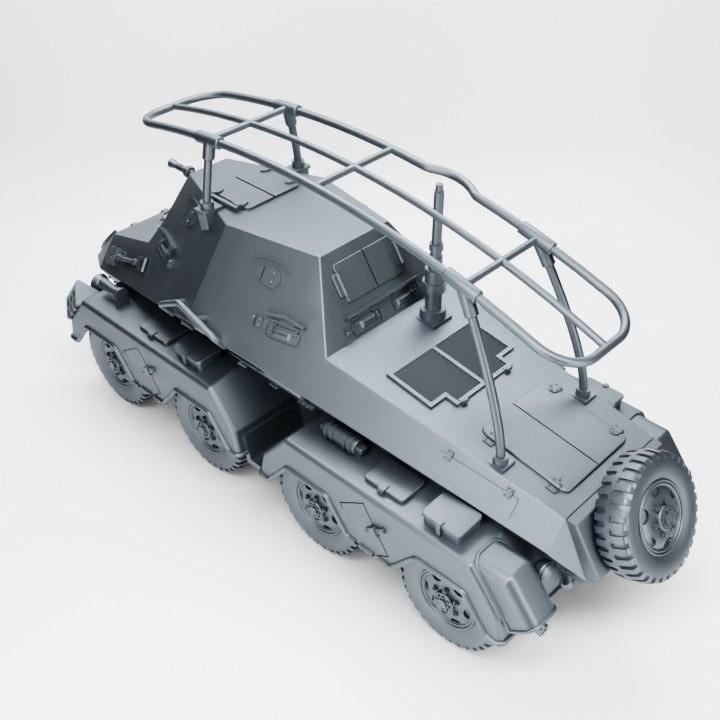 3D Printed Sd.Kfz.263 – WWII German Wargaming Model (28mm / 1:56 Scale)