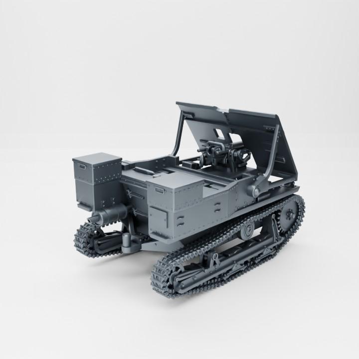 Carden-Loyd Mk.VI 47mm Gun: Belgium WW2 Resin Miniature