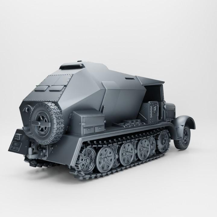 BA Battlegroup Sd.Kfz.7-3 - The Feuerleitpanzerfahrzeug für V-2 Raketen (Germany, WW2) Various Scales