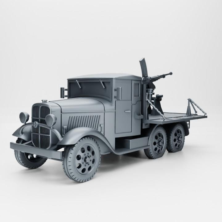 Type 98 AA Machine Cannon Carrier: WWII Japanese Resin Miniature