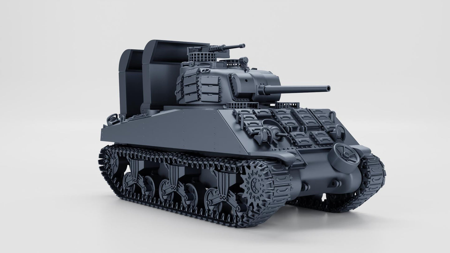 Ba Battlegroup Sherman M4A3(75)W “Beelzebub” (USA, WW2) Various Scales