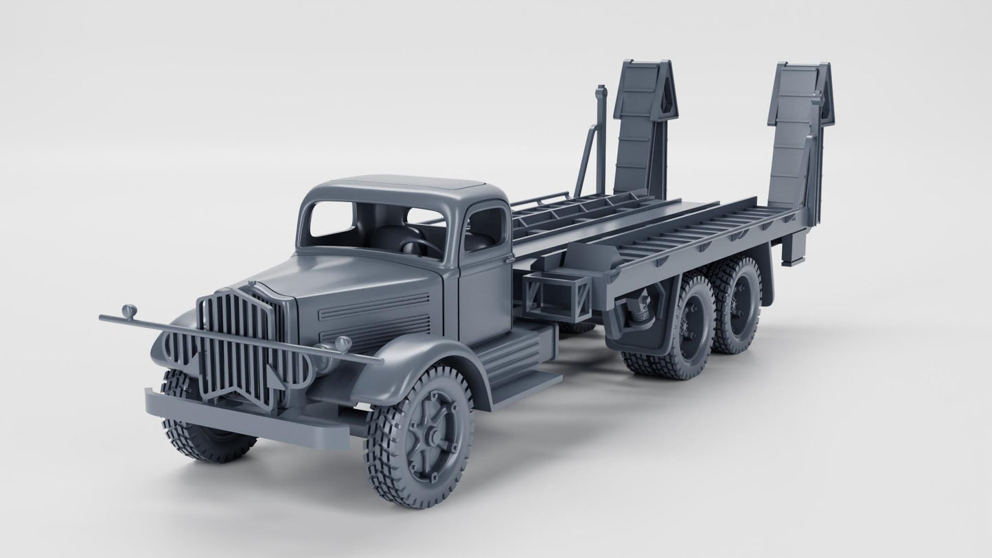 White 920 Tank Transporter (18-Ton, 6x4)(US) – 3D Printed Resin Miniature | Highly Detailed WWII Vehicle | Multiple Scales