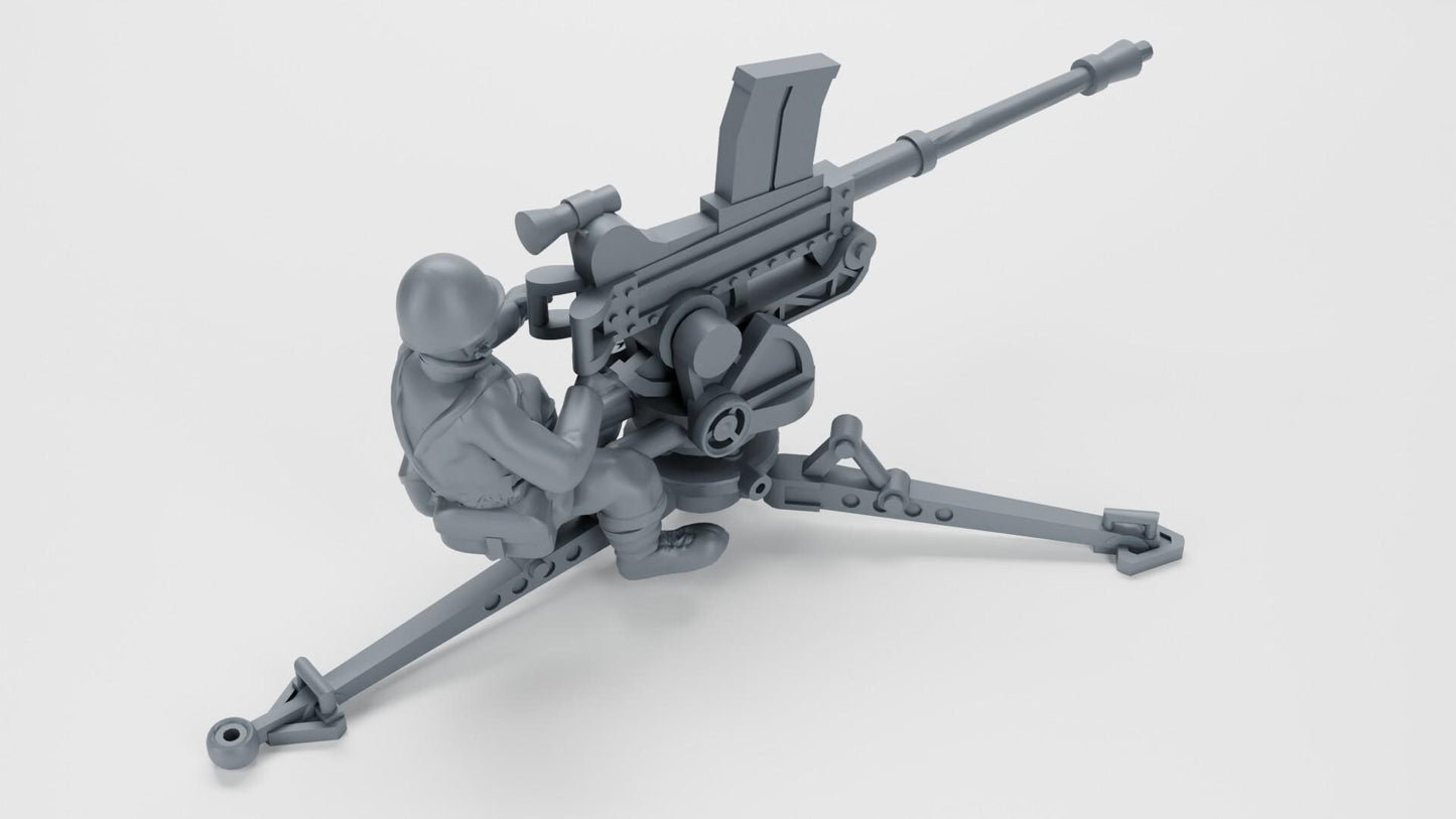 Bolt Action Battlegroup  NKM Wz 38 Gun with Gunner (Poland WW2) 2 Variants