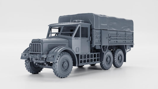 Albion CX22 Heavy artillery tractor (UK)  – 3D Printed Resin Miniature | Highly Detailed WWII Vehicle | Multiple Scales (1/72, 1/56, 1/48)