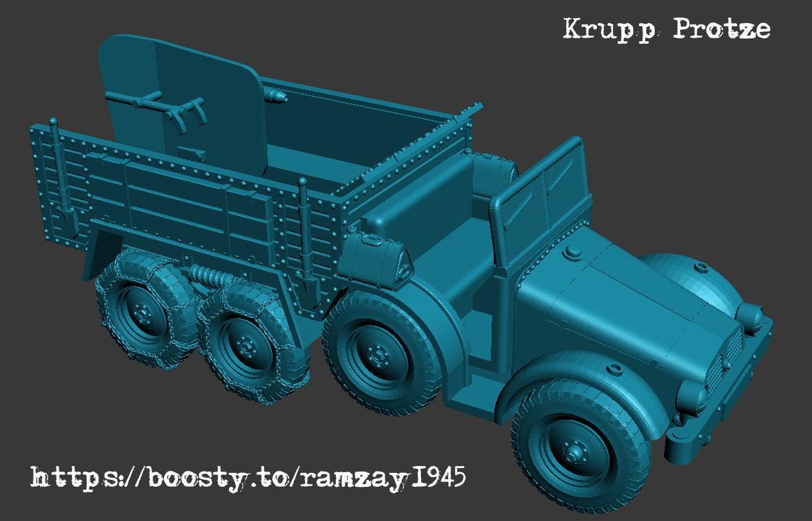 BA Battlegroup Krupp Protze (M)  (Hungary, WW2) Various Scales