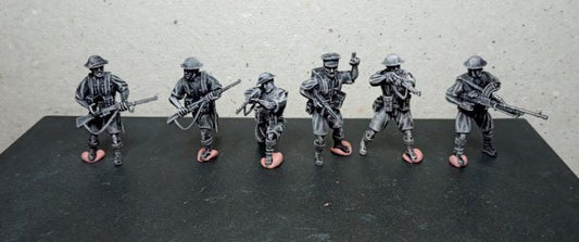 British 8th army combat squad (6)    | 3D Printed Miniatures in 1:56 Scale Various Scales