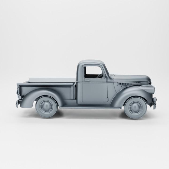 3D Printed 1942 Chevrolet 3100 Pickup Truck Miniature, WWII Vehicle Model