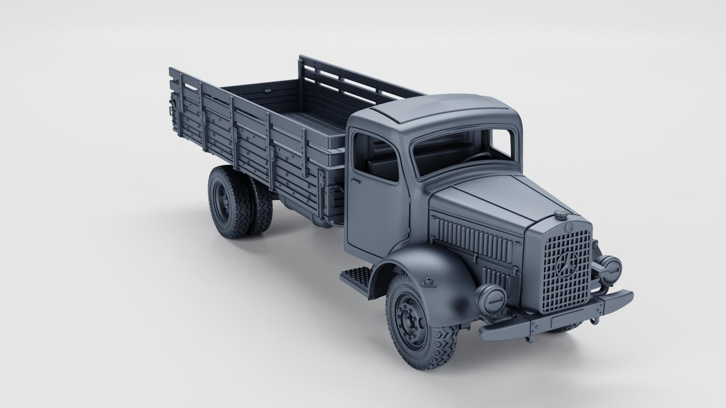 Mercedes-Benz L4500 (Germany, WW2) – 3D Printed Resin Miniature | Highly Detailed WWII Vehicle | Multiple Scales