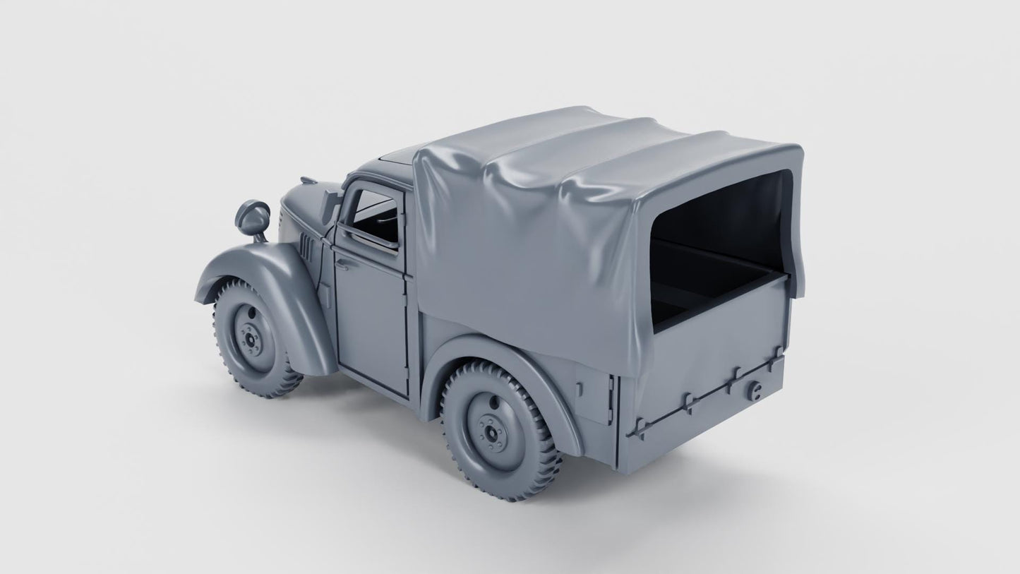 Type 95 Kurogane Pickup (Japan)  – 3D Printed Resin Miniature | Highly Detailed WWII Vehicle | Multiple Scales (1/72, 1/56, 1/48, 1/35)