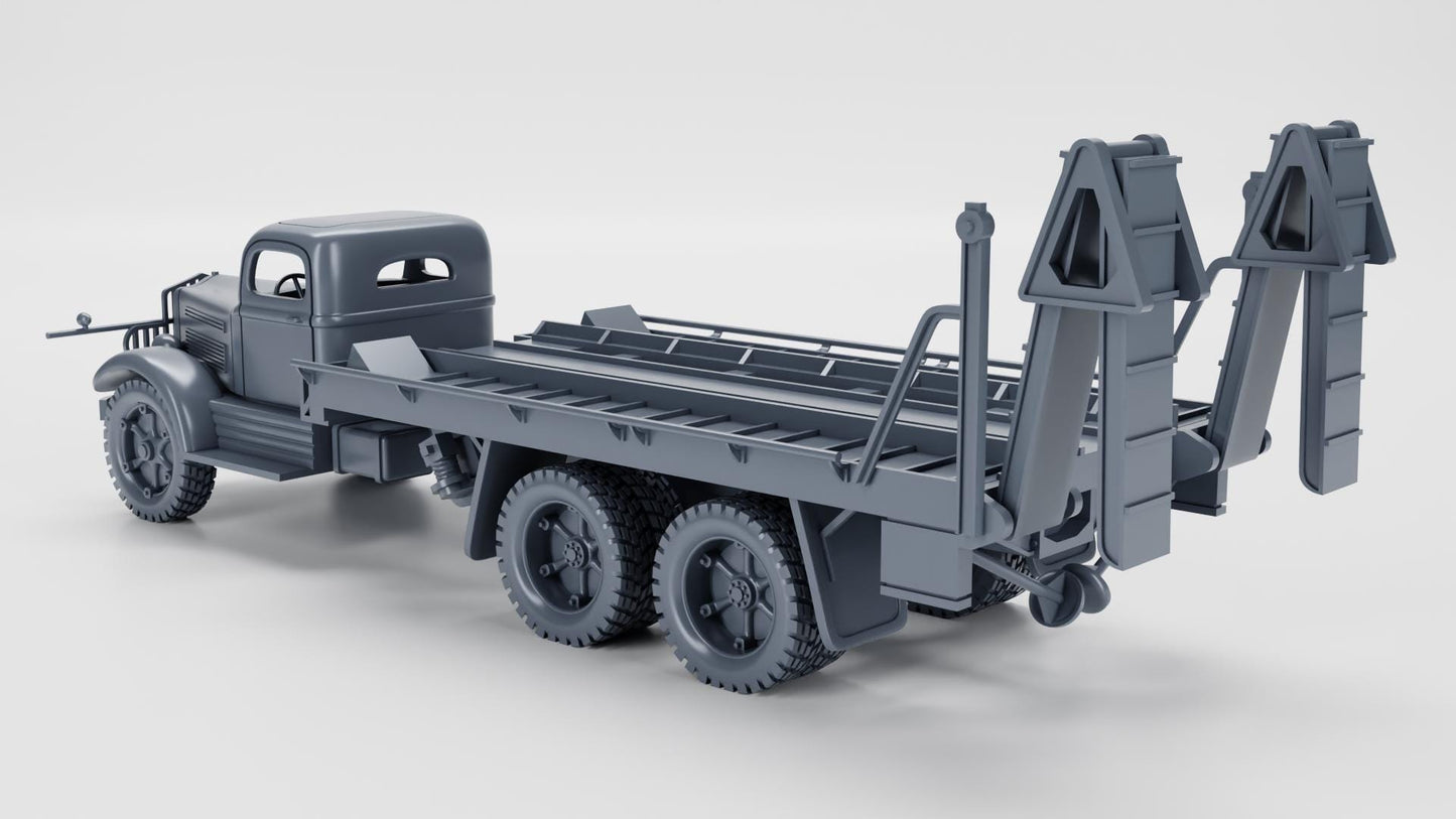 White 920 Tank Transporter (18-Ton, 6x4)(US) – 3D Printed Resin Miniature | Highly Detailed WWII Vehicle | Multiple Scales