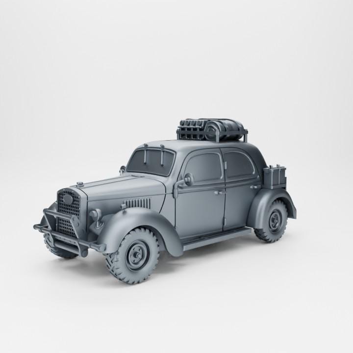 Ford WAO1 Staff Car – 3D Printed WWII Resin Miniature