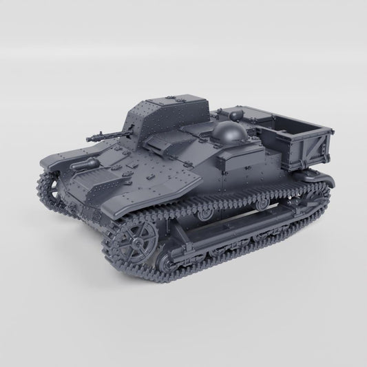 Renault UE(f) Armored 3D Printed Miniature, 1:56 Scale