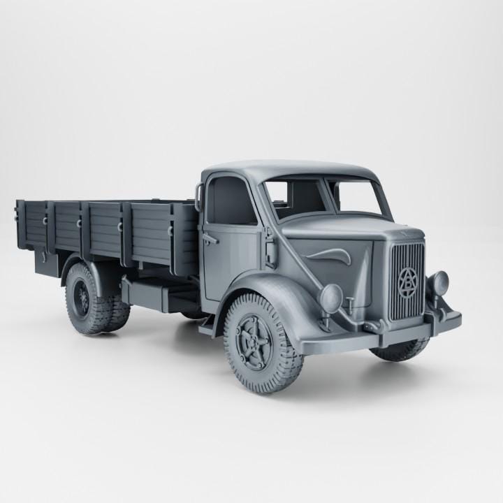 Bianchi Miles Truck: 3D Printed Resin Miniature - WWII Italy