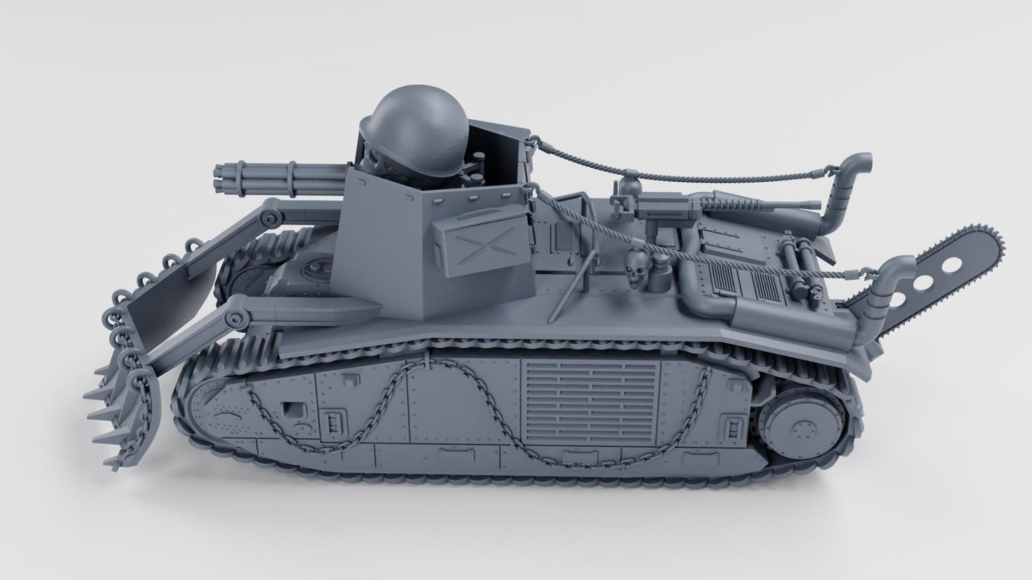 Heavy tank Char B1 (France, WW2)  K47 Fallout Gaslands Weird War II 1-64