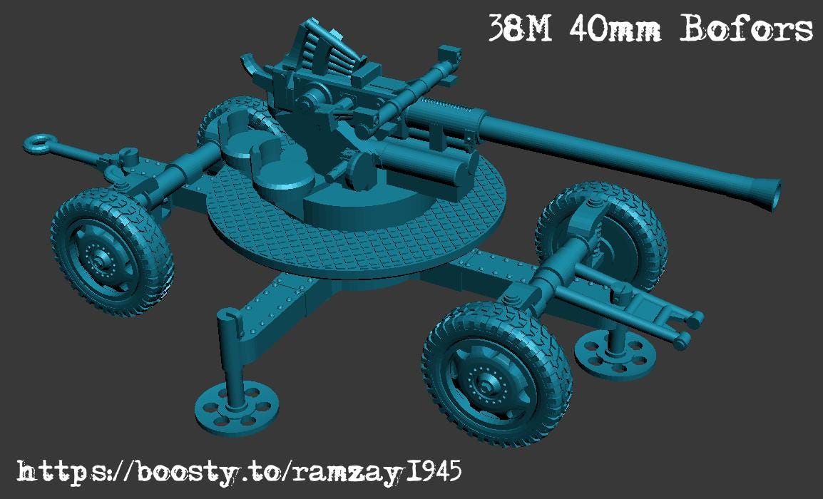 BA Battlegroup 36M Bofors (S) (Hungary, WW2) Various Scales