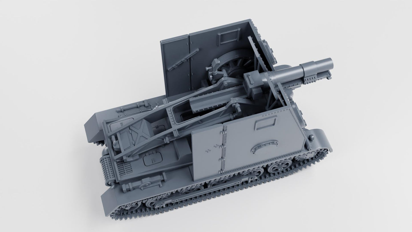3D Printed 15cm sIG 33 auf Panzerkampfwagen I Ausf.B (Sd.Kfz.101) - WW2 German Tank Model