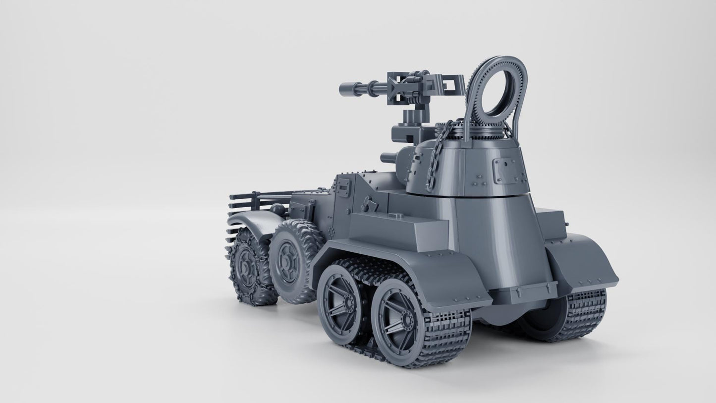 Armored car BA-10 (USSR, WW2) K47 Fallout Gaslands Weird War II 1-64