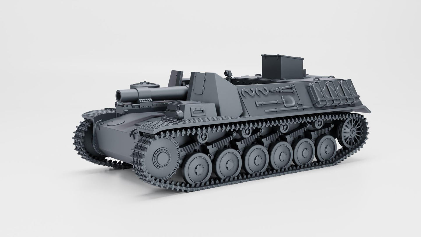 Sturmpanzer II Bison Model: 15cm sIG 33, WW2 Germany (Various Scales)
