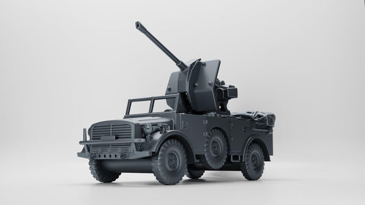 Resin German Horch 1a With 2cm Flak: Afrika Korps Miniature