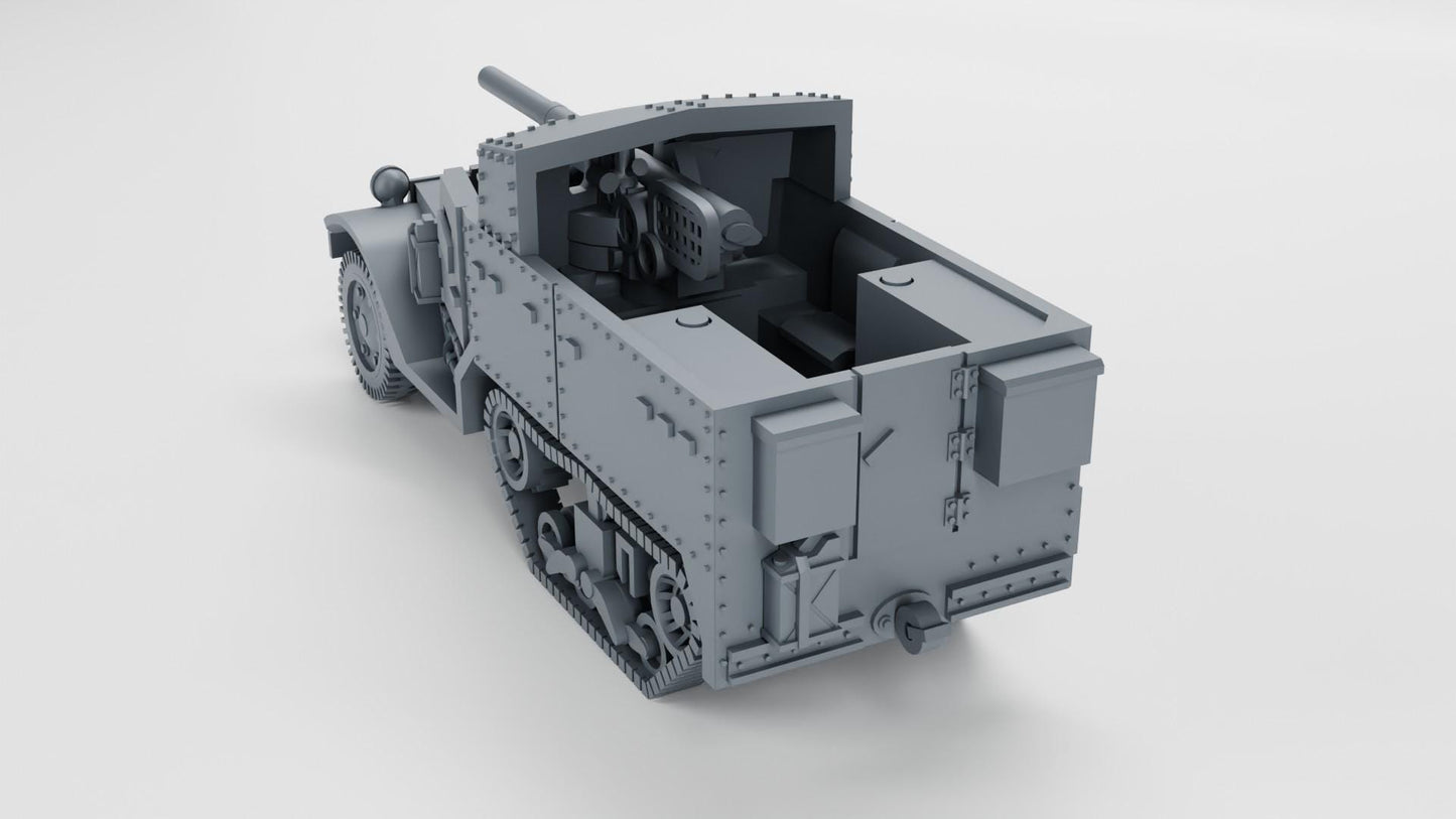 BA Battlegroup  M3 gun motor carriage (M3 GMC) (USA, WW2) 3D Printed Various Scales