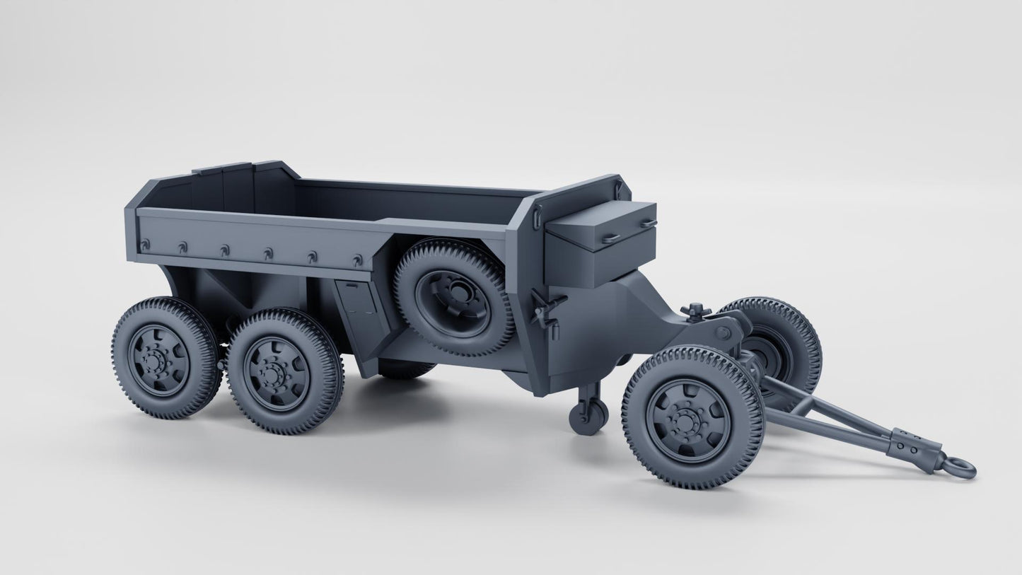 M23 Ammunition Trailer (US) – 3D Printed Resin Miniature | Highly Detailed WWII Vehicle | Multiple Scales (1/72, 1/56, 1/48, 1/35)