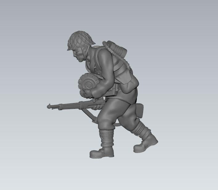 Imperial  Japan assault SNLF(6) | 3D Printed Miniatures in 1:56 Scale Various Scales