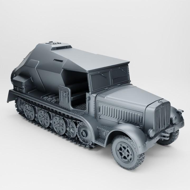 BA Battlegroup Sd.Kfz.7-3 - The Feuerleitpanzerfahrzeug für V-2 Raketen (Germany, WW2) Various Scales