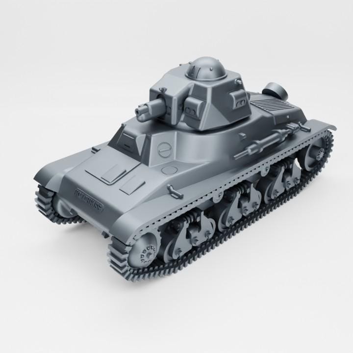 Hotchkiss H35 French Tank – 3D Printed Resin Miniature (Multiple Scales)