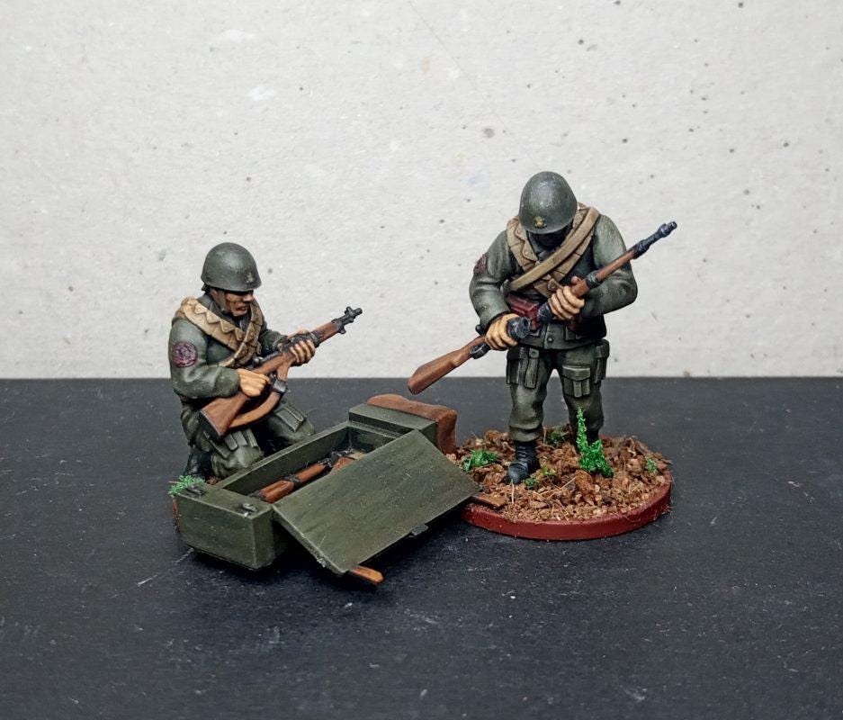 Imperial  Japan navy paratroopers (7)  | 3D Printed Miniatures in 1:56 Scale Various Scales