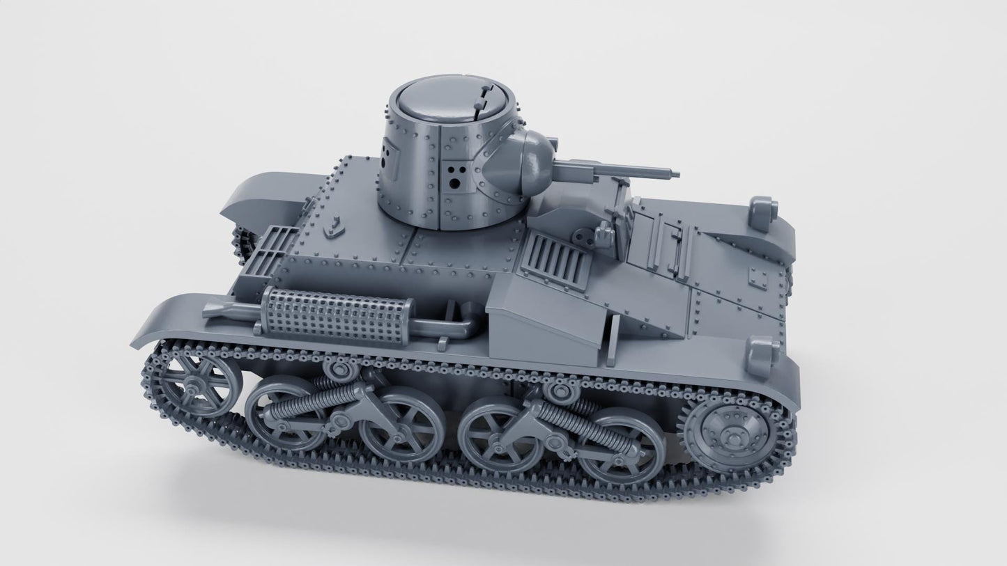 Vickers Light Tank T-15 (Belgium, WW2) Resin Miniature - Various Scales