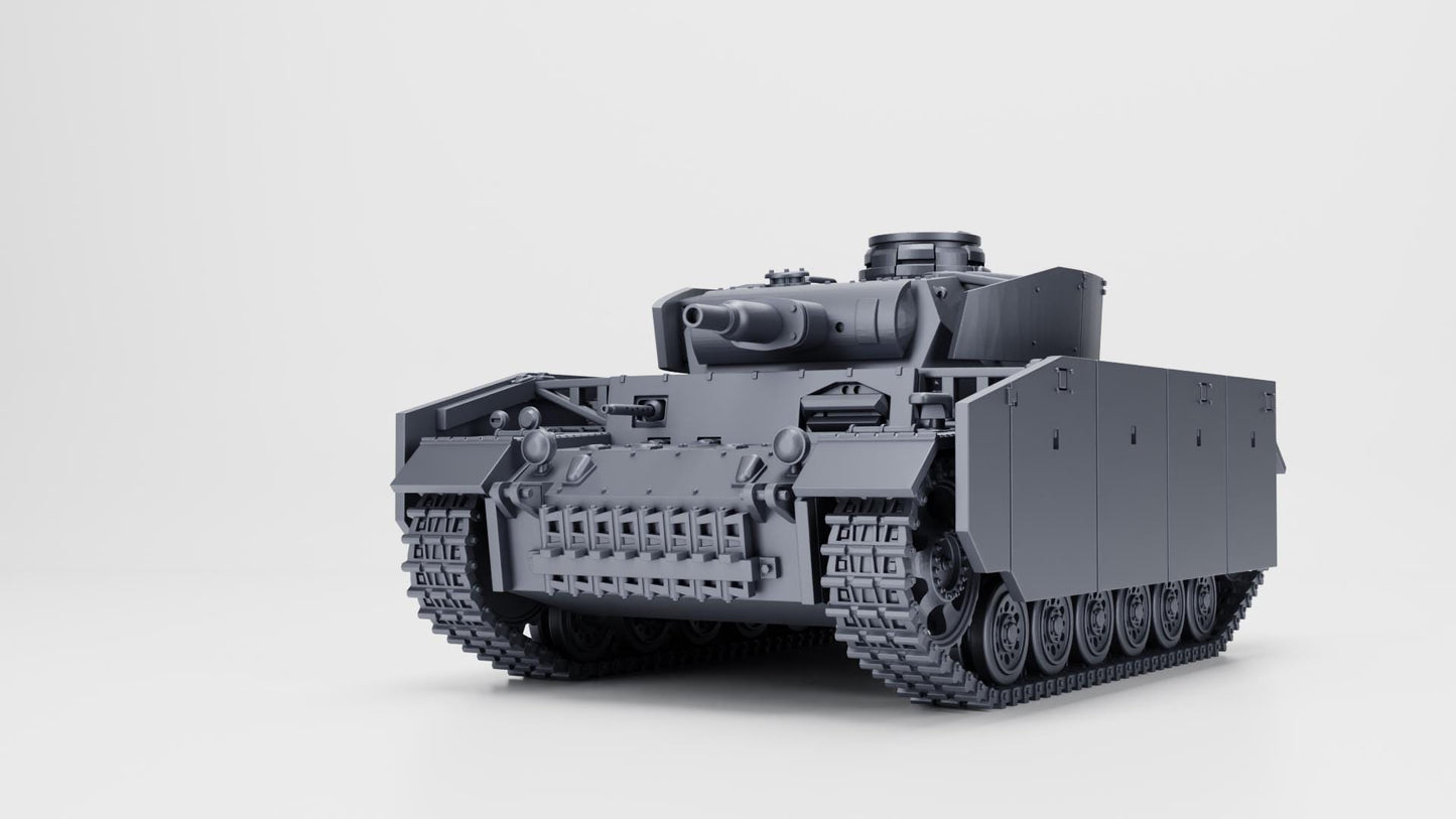 Panzer III Ausf.N, 21st Panzer Division, 1:56 Scale 3D Printed Miniature