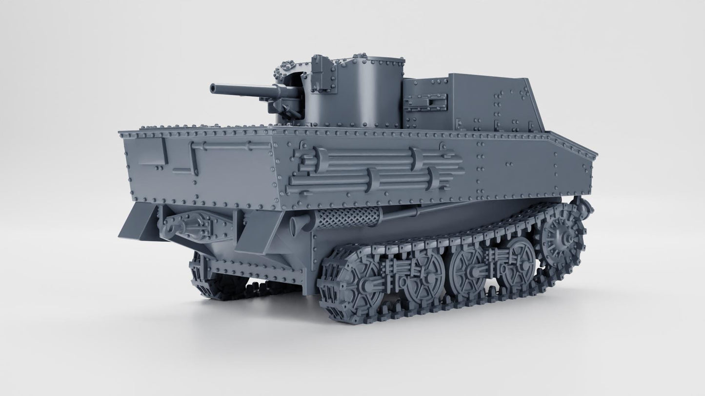 Bolt Action Battlegroup Tank hunter Vickers T13 B2 (Belgium, WW2) Various Scales