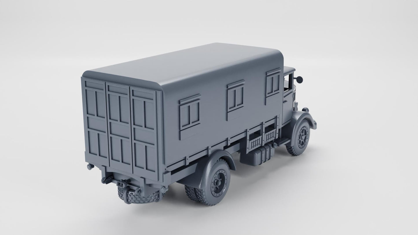 BA Battlegroup Lancia 3RO Command Truck  (WW2 Italy ) 3D Printed Various Scales