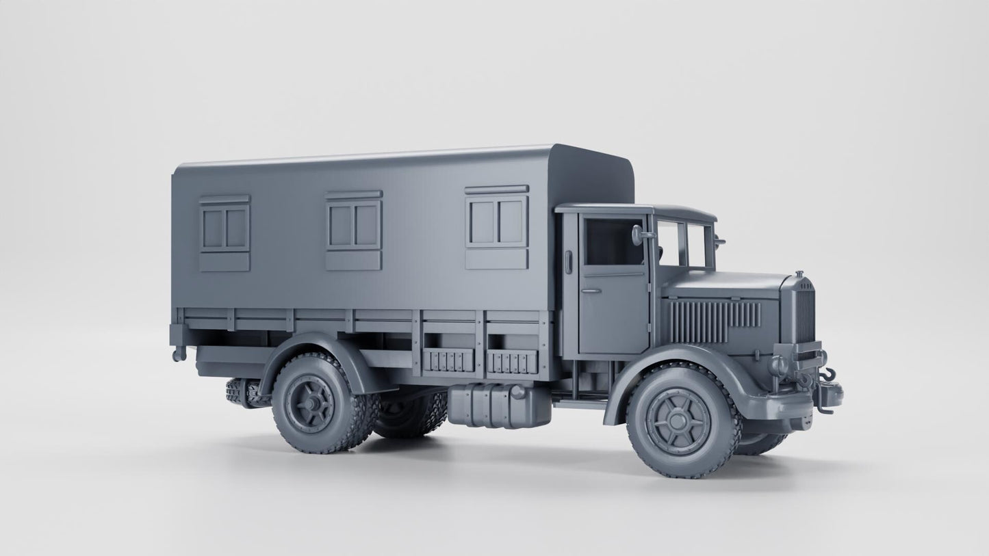 BA Battlegroup Lancia 3RO Command Truck  (WW2 Italy ) 3D Printed Various Scales