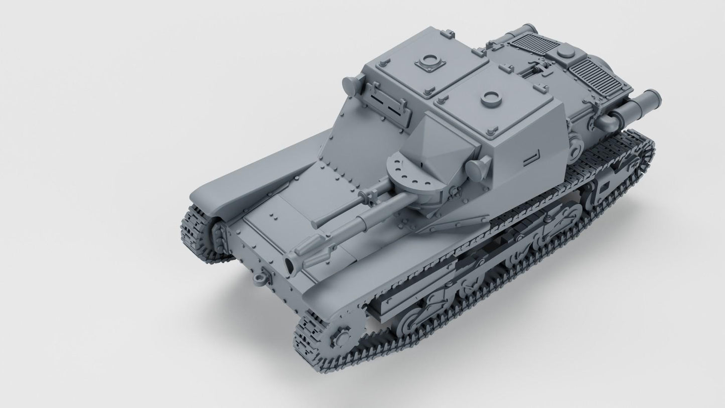 BA Battlegroup Fiat-Ansaldo CV33 Lanciaflamme flamethrower tankette (WW2 Italy ) 3D Printed Various Scales