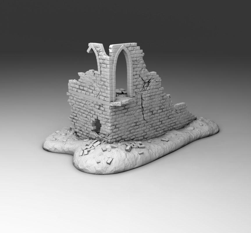Wargaming Terrain   Arab Wall | 3D Printed Miniatures in 1:56 Scale Various Scales