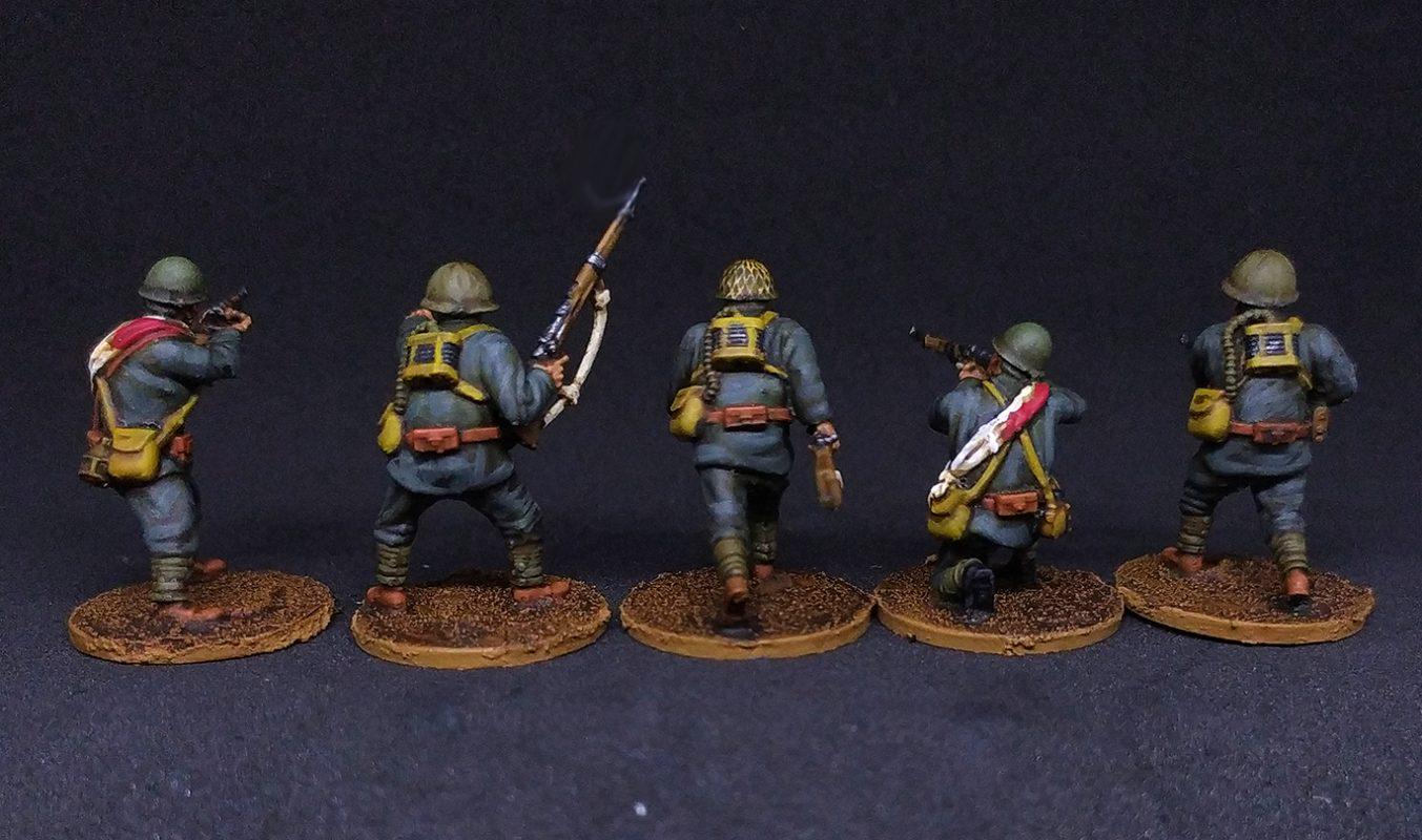 Imperial Japanese Special Naval Landing Force riflemen(10)  | 3D Printed Miniatures in 1:56 Scale Various Scales