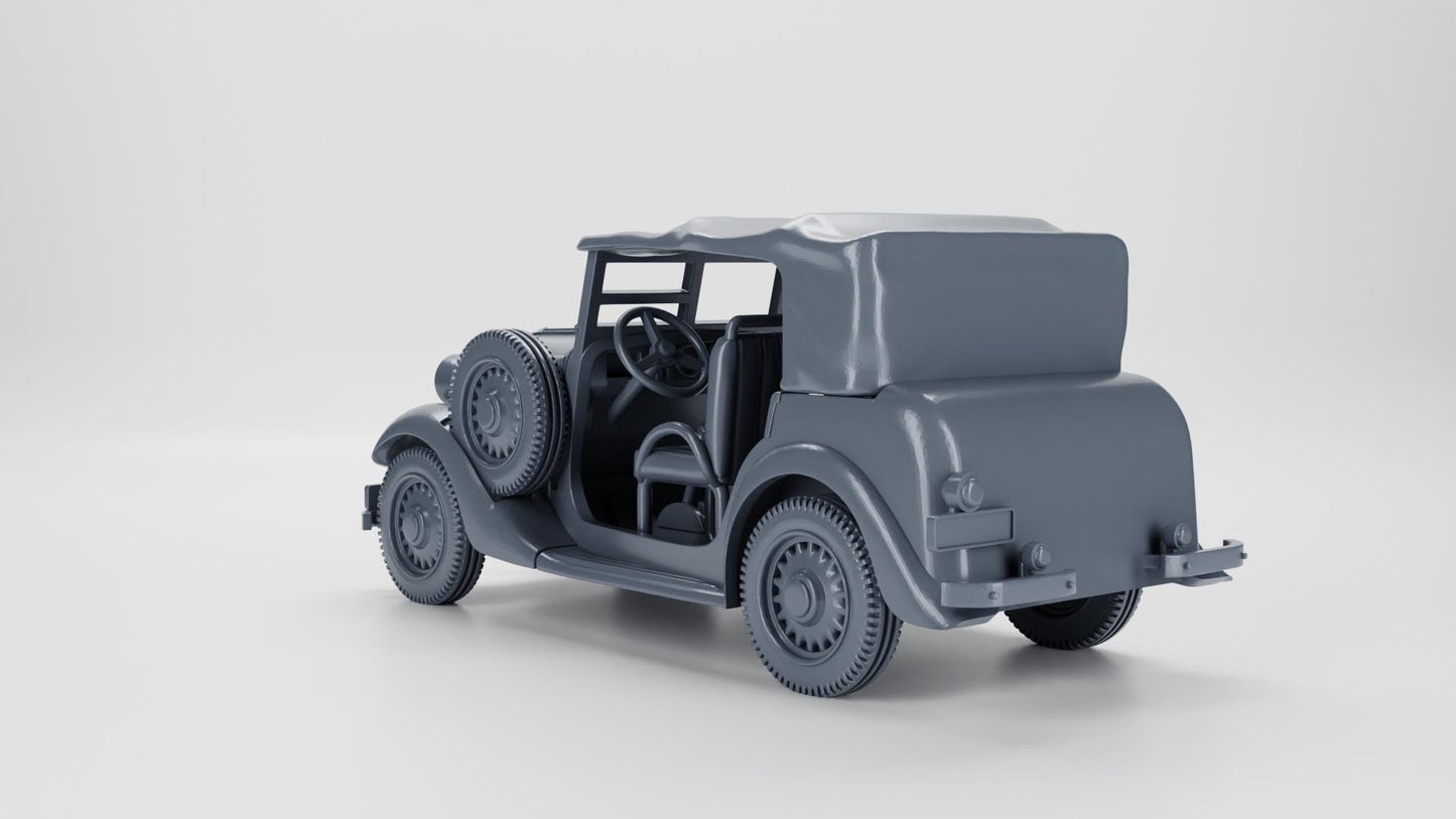 BA Battlegroup Polish Fiat 508IIIW Lazik Jeep (opened and closed) (Poland WW2)