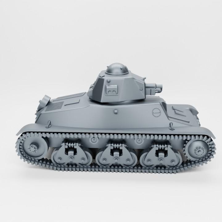 Hotchkiss H35 French Tank – 3D Printed Resin Miniature (Multiple Scales)