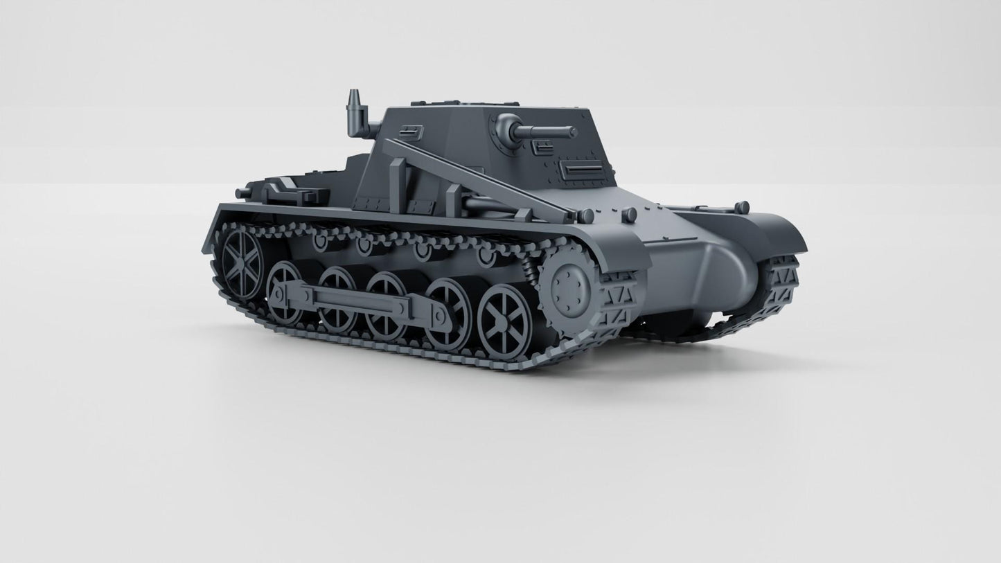 3D Printed Panzer I ausf B - Early War German Tank Miniature