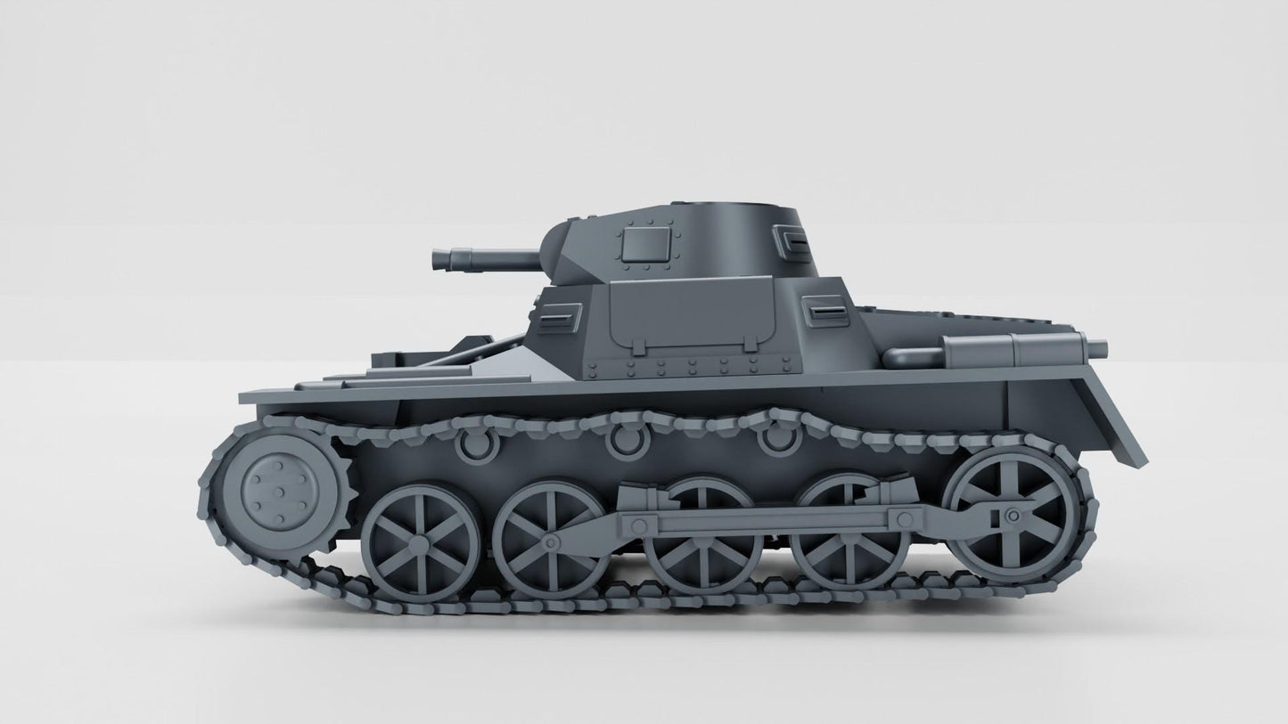 BA Battlegroup Panzer I ausf A - Early war (WW2 Germany) 3D Printed Various Scales