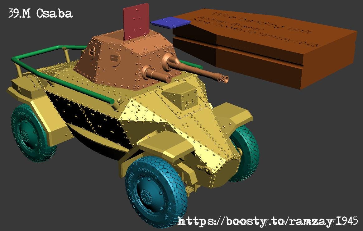 BA Battlegroup 39M Csaba (S) (Hungary, WW2) Various Scales