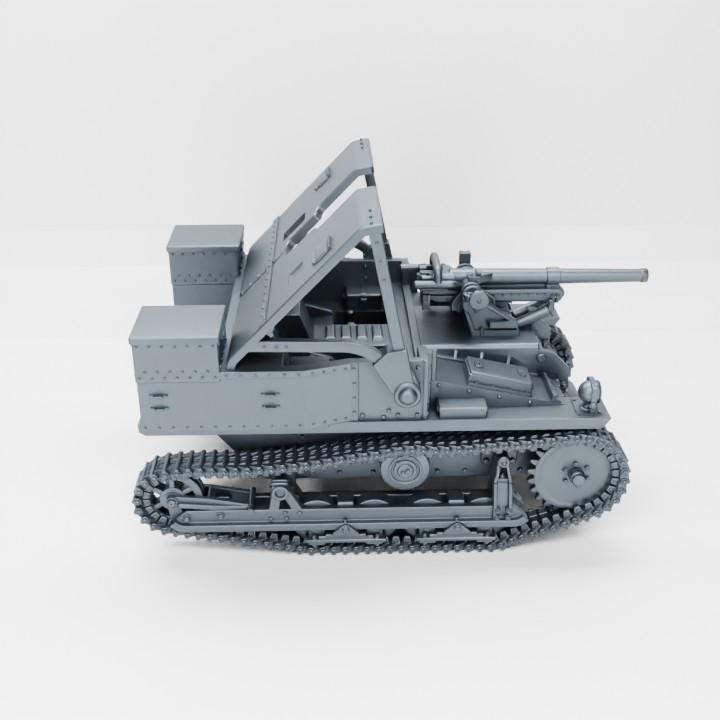 Carden-Loyd Mk.VI 47mm Gun: Belgian WW2 Resin Miniature